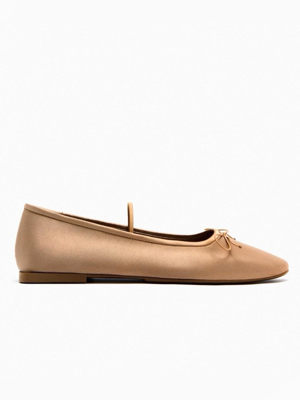 Zara Satin Ballet Flat with Bow